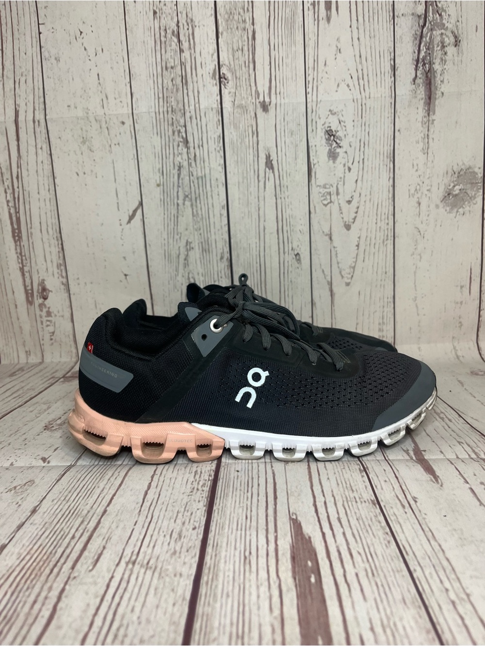 On Running Cloudflow Shoes Women 7.5 Rock Rose Running Athletic Trainer Sneakers